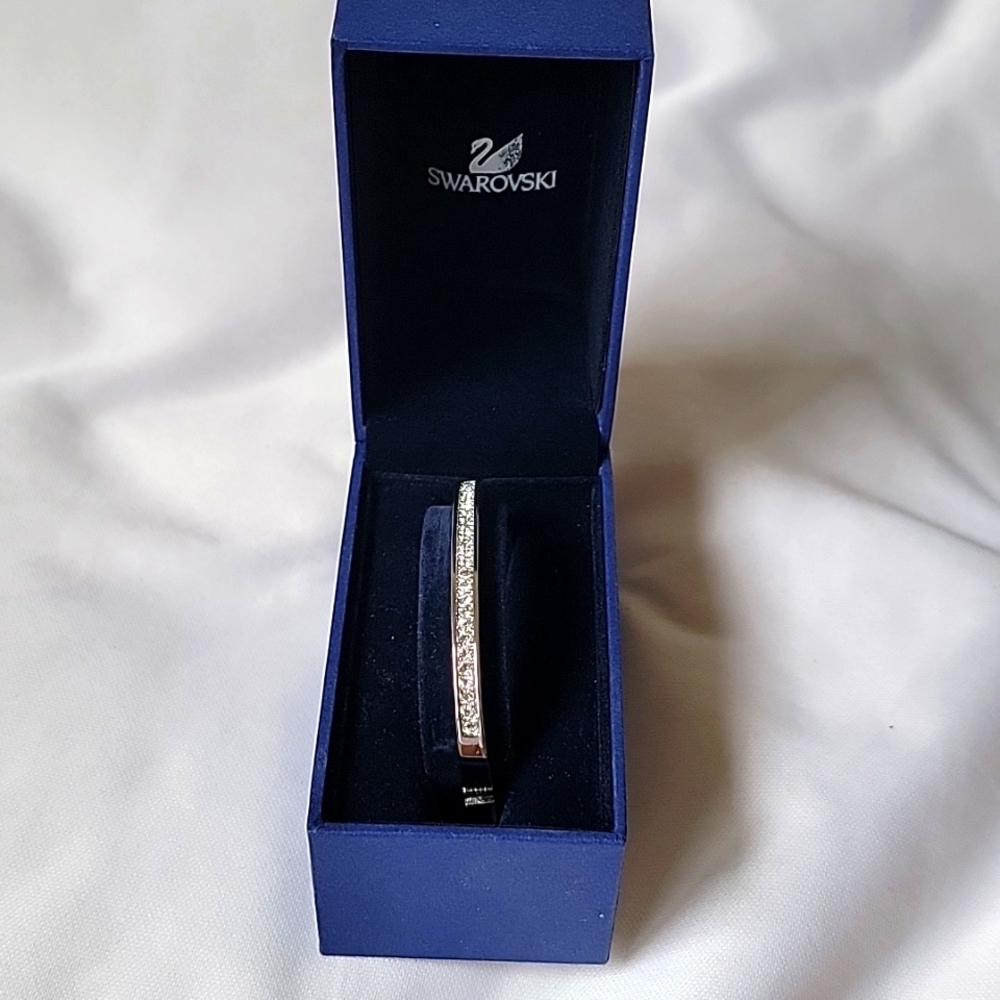 Swarovski Authentic Swan Signed Silver Crystal Hi… - image 1